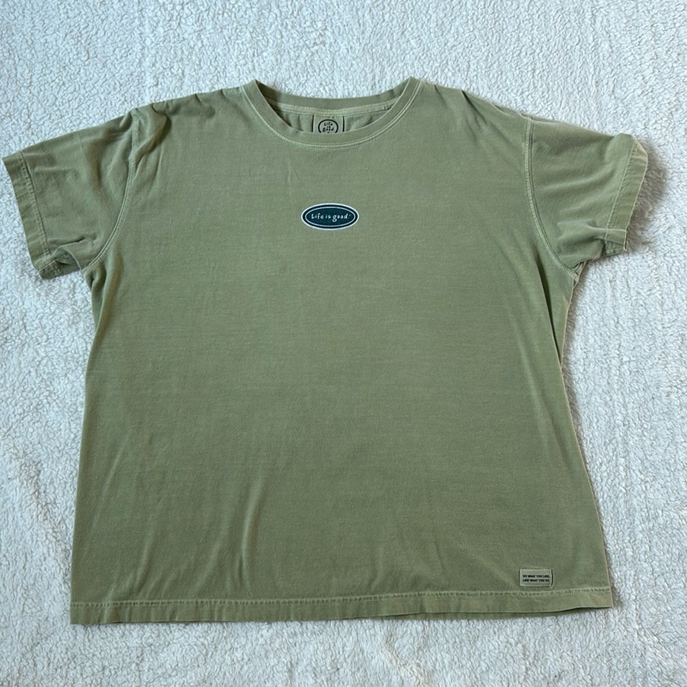 Life Is Good XL Green Tee Shirt